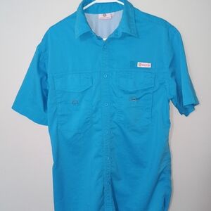 Marleylille Teal Men's Casual Button Down Shirt